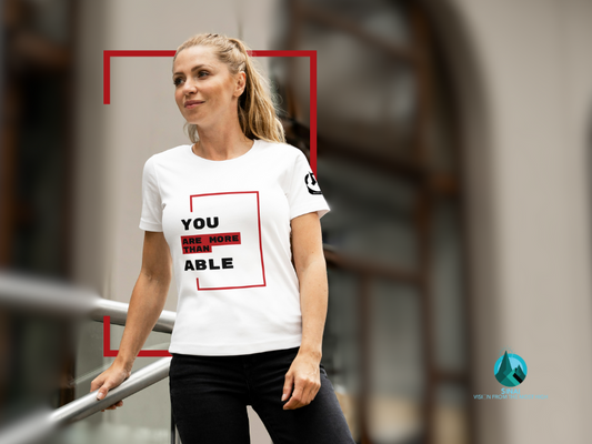 Empowerment in Style: 'You Are Able' Premium T-Shirt Women