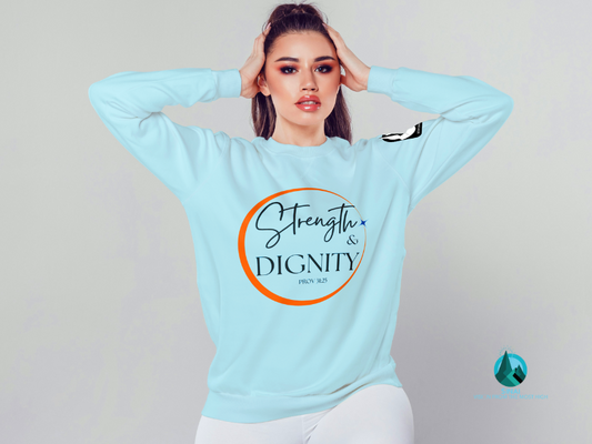 Empowerment in Style: Strength & Dignity Sweatshirt Women